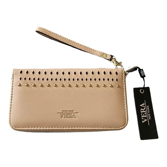 NWT-VERA-KARINA BEADED ZIP AROUND WALLET - Picture 1 of 6